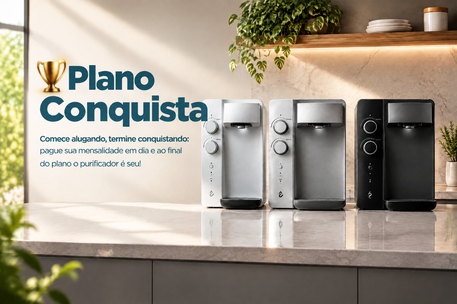 Linha de purificadores de água Soft Everest